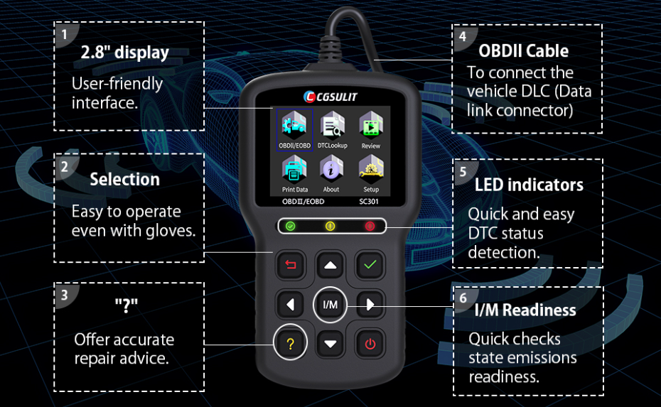 00:45  View larger image Add to Compare  Share 2023 New Obd2 Scanner SC301
